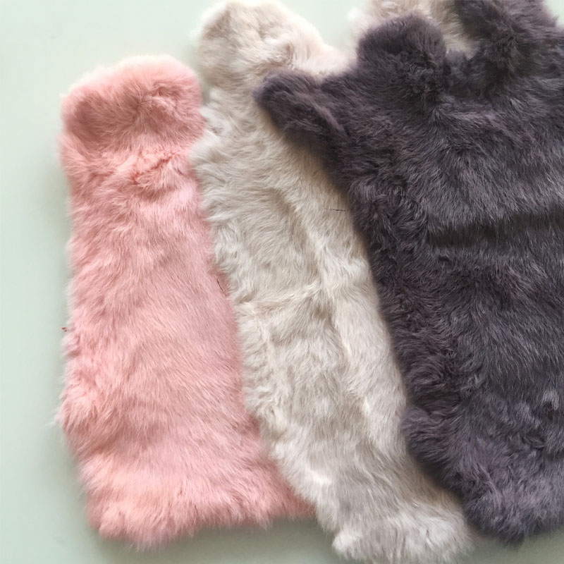 Home Textiles Sale - Multicolor Real Rabbit Fur Sale By