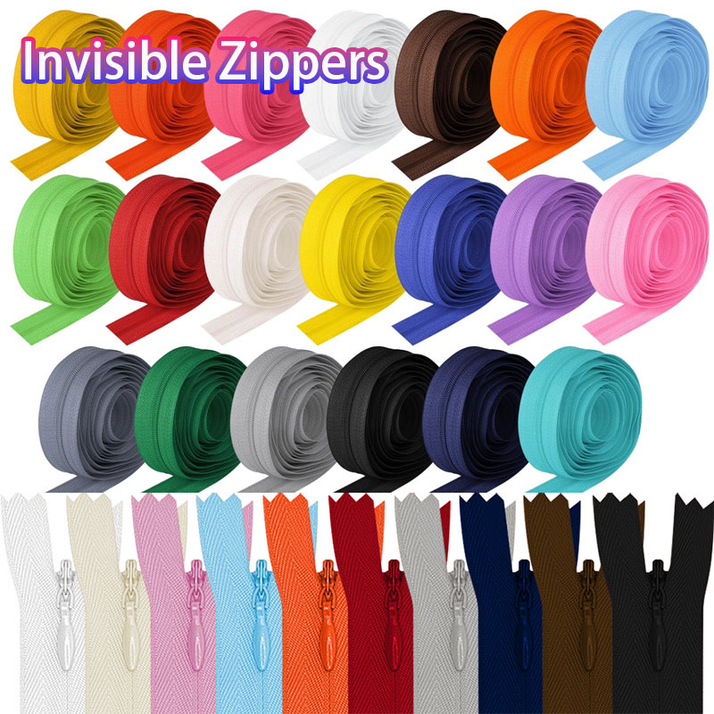 Home Textiles Sale - 100pcs Invisible Zippers 28-60cm Nylon Zipper