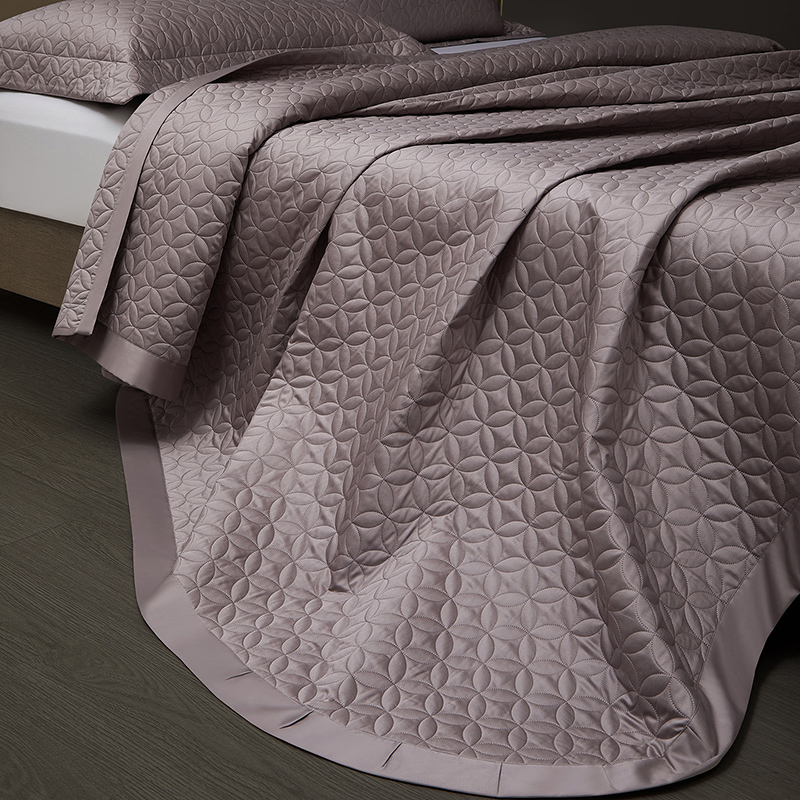 Home Textiles Premium - 100S Egyptian Cotton Quilted Coverlet Set