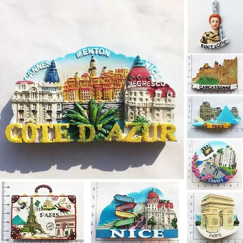 Home Textiles France - France Paris Fridge Magnet Souvenir Carcassonne