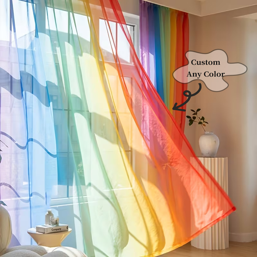 Custom 2D Flat 2pcs Sheer Curt - Home Textiles Curtains review and price
