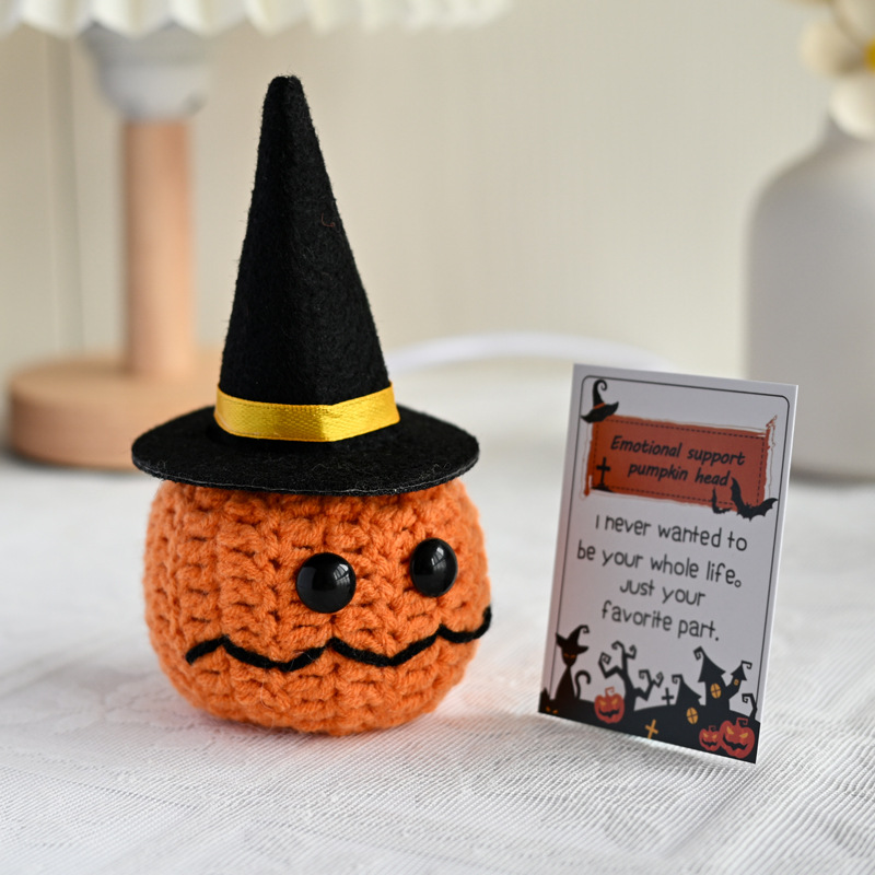 Handmade Knitted Halloween Pum - Home Textiles Europe review and price