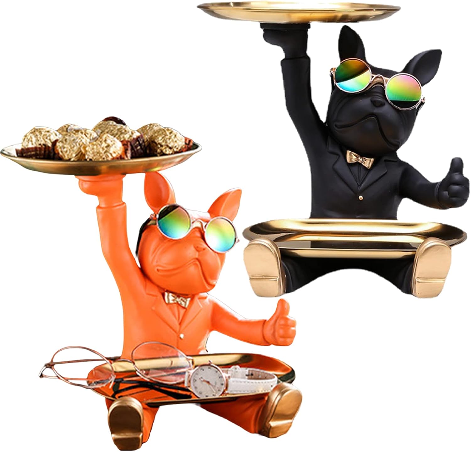 Resin French Bulldog Tray Stat - Home Textiles France review and price