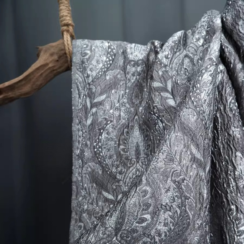 Gray Court Style Shiny Jacquar - Home Textiles Curtains review and price