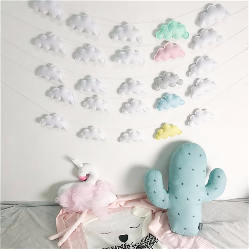 Nordic Felt Cloud Garlands Str - Home Textiles Curtains review and price